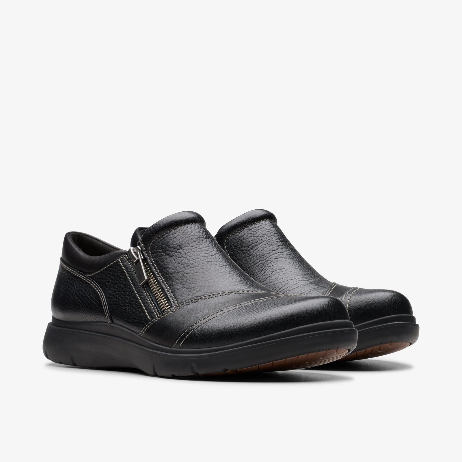 Clarks Certina Pure Womens Black Slip On 26179816 Shoes